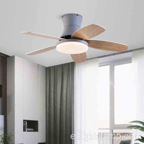 Ventilador de techo LED de estilo nórdico moderno con luz